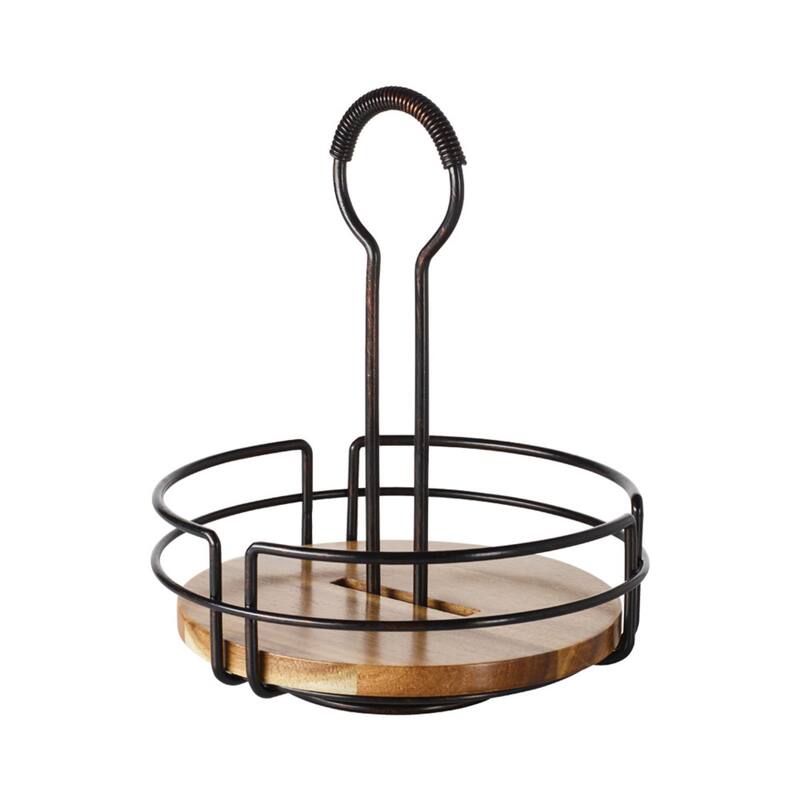 Mikasa Gourmet Basics Hanover Condiment Caddy - 8.5" D x 9.75" H