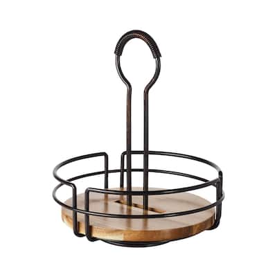 Mikasa Gourmet Basics Hanover Condiment Caddy - 8.5" D x 9.75" H
