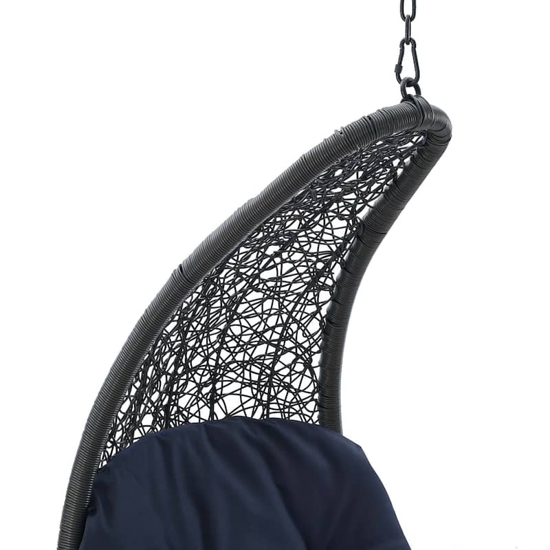 Landscape Outdoor Patio Hanging Chaise Lounge Swing Chair