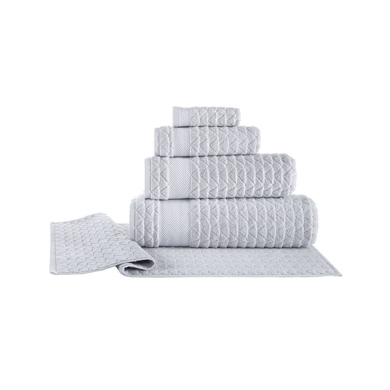 Brooks Brothers Herringbone 4 pcs Wash Towels