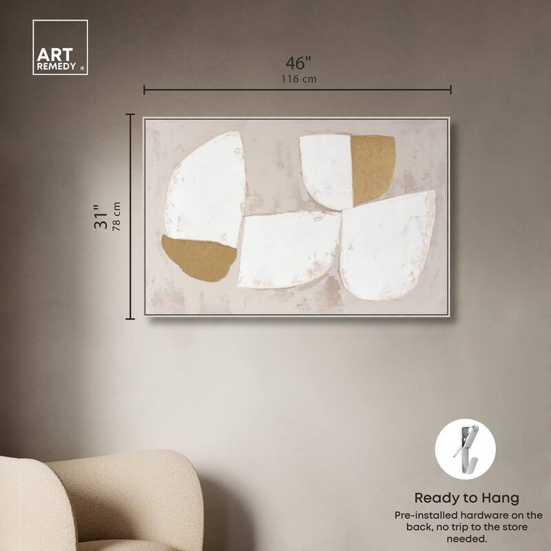 Gilded Cairn III Canvas by Art Remedy