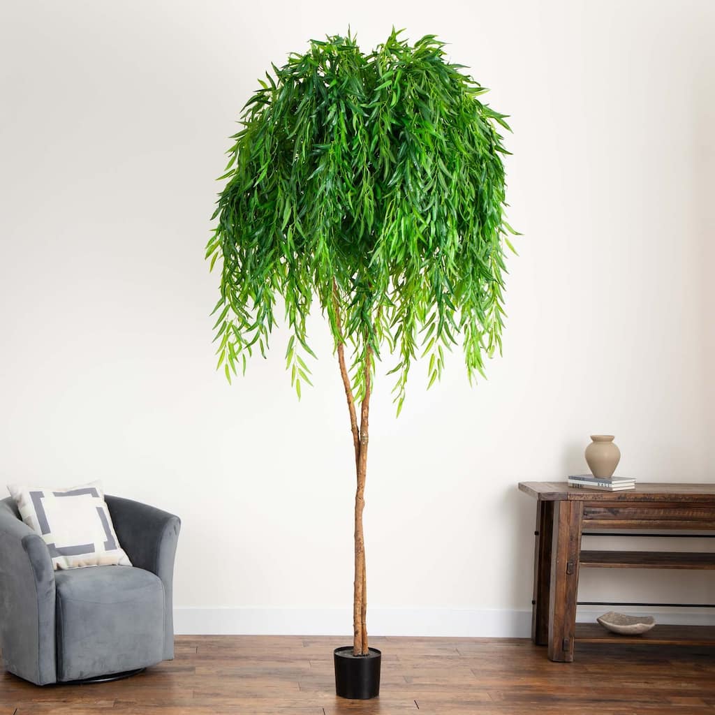 Willow Artificial Tree with Planter - 9' - Green