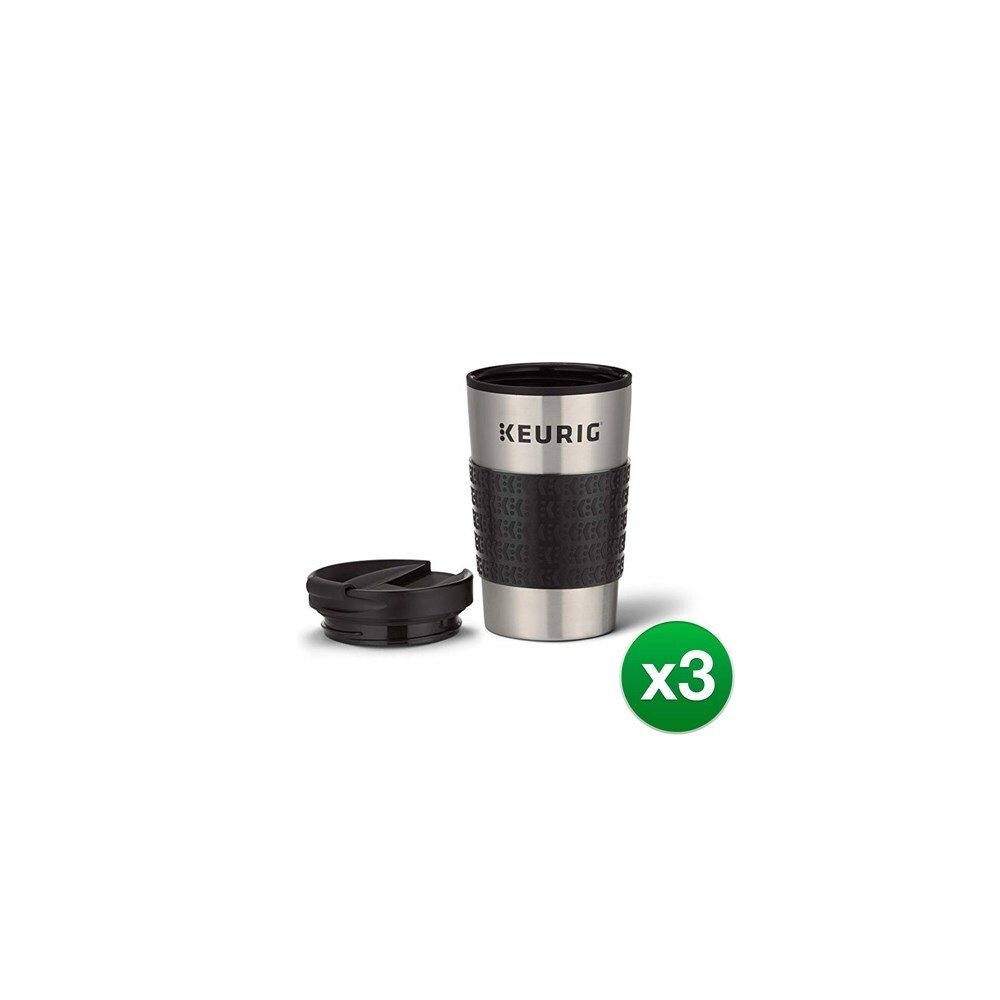 Shop Keurig 12oz Stainless Steel Insulated Coffee Travel Mug Fits Under Any Keurig K Cup Pod 3 Pack Overstock 26949314
