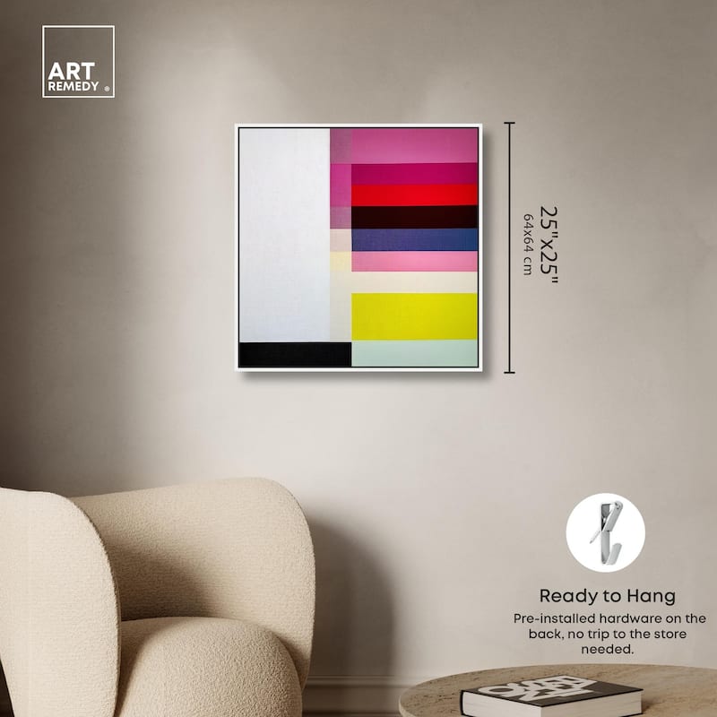 Quadratic Composition Canvas by Art Remedy