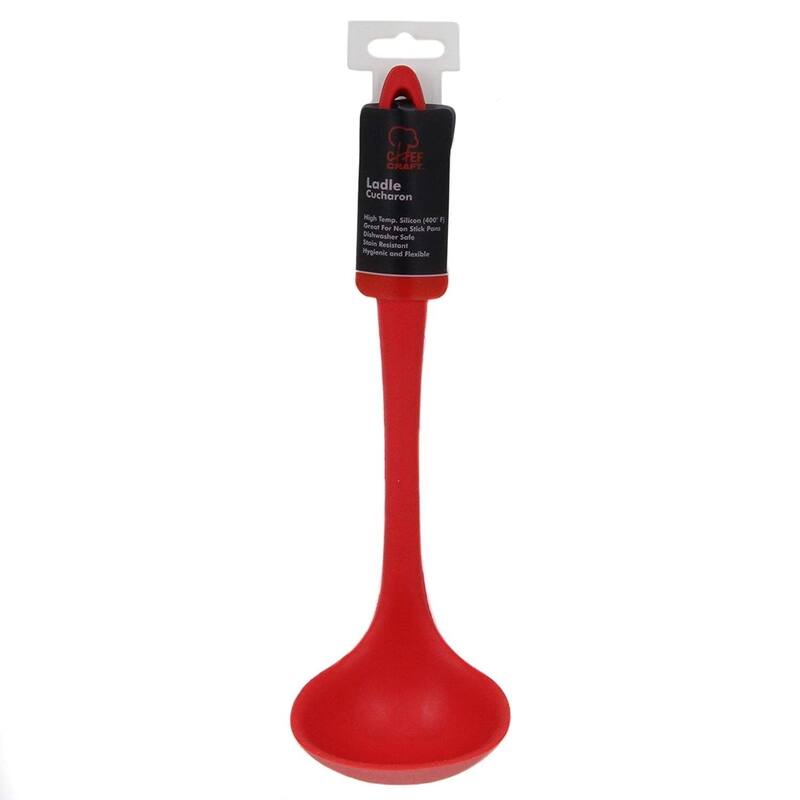 Chef Craft 11.5" Premium Heat Resistant Silicone Cooking / Serving Ladle