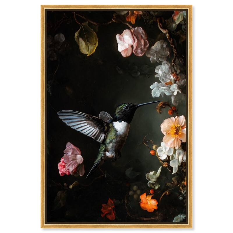 Nectar Thief II Canvas by Art Remedy - Gold - 30" x 45"