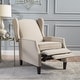 preview thumbnail 6 of 7, Wescott Wingback Pushback Recliner by Christopher Knight Home