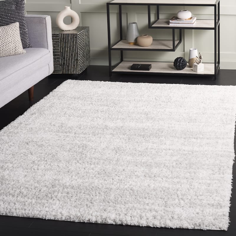SAFAVIEH Rumi Shag Ottilia Shag Rug - 5'3" x 7'6" - Grey/Ivory