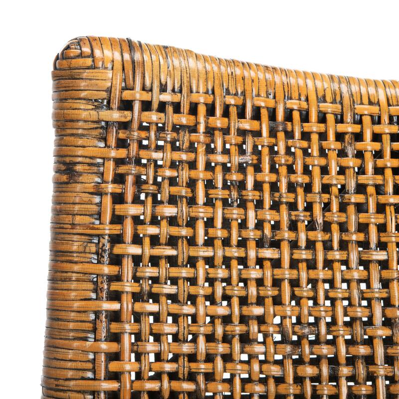 SAFAVIEH Vasatha Tropical Coastal Cushion Arm Chair - 21.5" W x 23.5" L x 32.3" H - 22"Wx24"Dx32"H