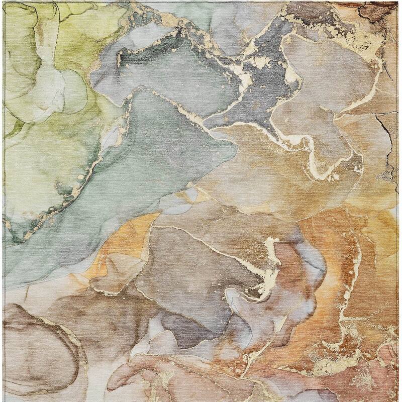 Galu Artistic Abstract Weather Resistant Modern Chic Outdoor Rug