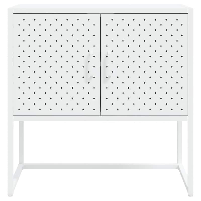 vidaXL Sideboard Storage Buffet Cabinet for Kitchen Living Room Entryway Steel