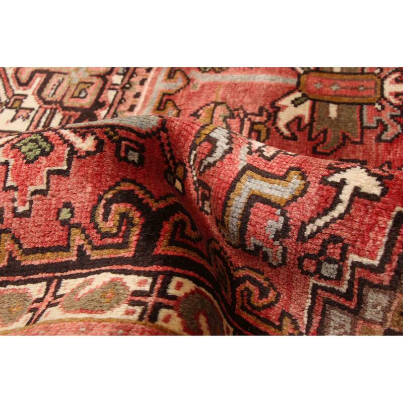 ECARPETGALLERY Hand-knotted Sarabi Red Wool Rug - 7'10 x 10'10