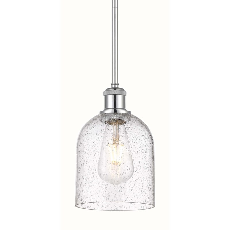 Innovations Lighting 516-1S-10-6 Bella Pendant Bella 6" Wide Mini - Polished Chrome / Seedy