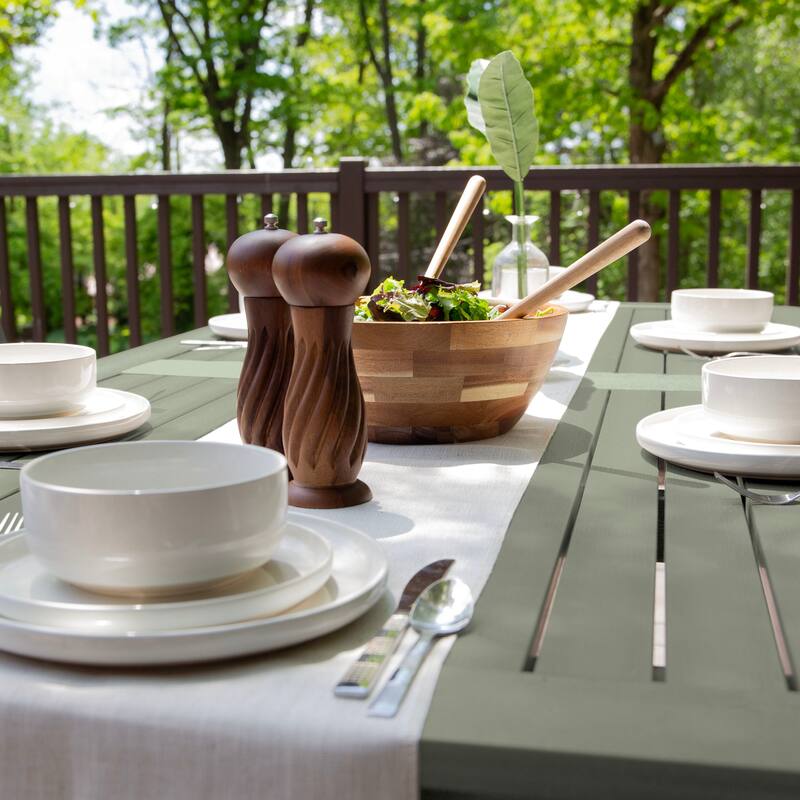 Lehigh 7-piece Outdoor Dining Set - 42" x 84" Table, Dining Height