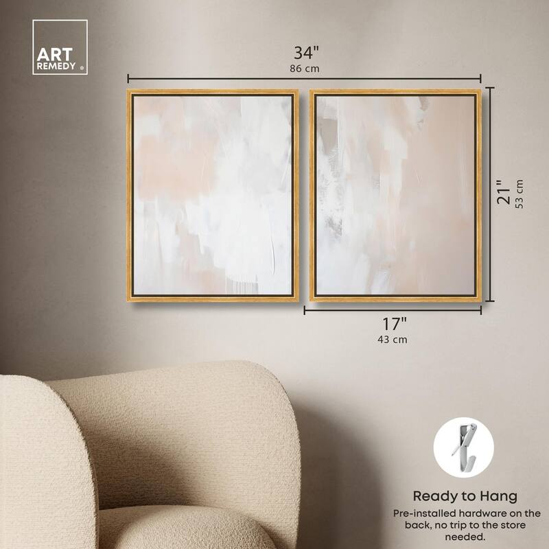 Opalescent Hues IV Canvas Set of 2 by Art Remedy