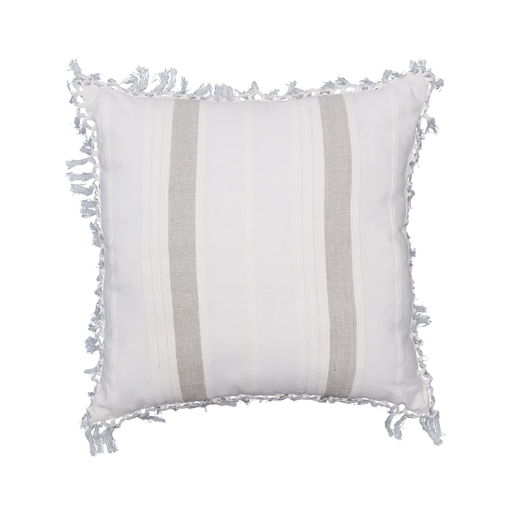 20" x 20" Nathan Dune Striped Woven Square Throw Pillow