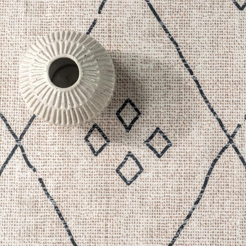 Nuloom Sydney SpinClean Machine Washable Diamond Trellis Area Rug