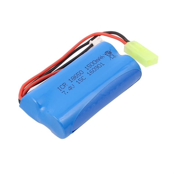 DC 7.4V 1500mAh Recycle Charging Lithium Battery Pack for RC Boat