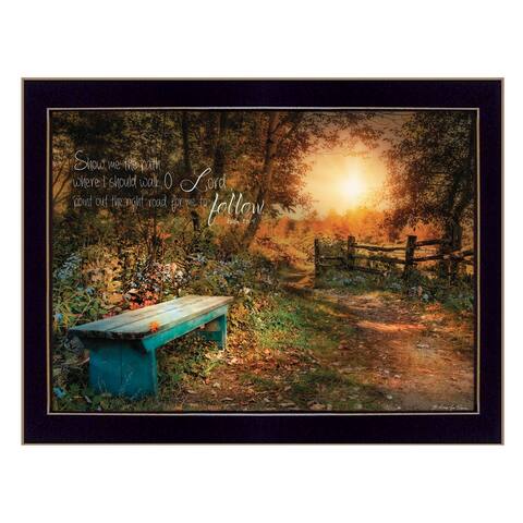 "Show Me the Path" by Robin-Lee Vieira, Ready to Hang Framed Print, Black Frame