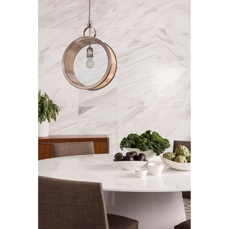 Aurelle Home Modern Pedestal Kitchen Dining Table