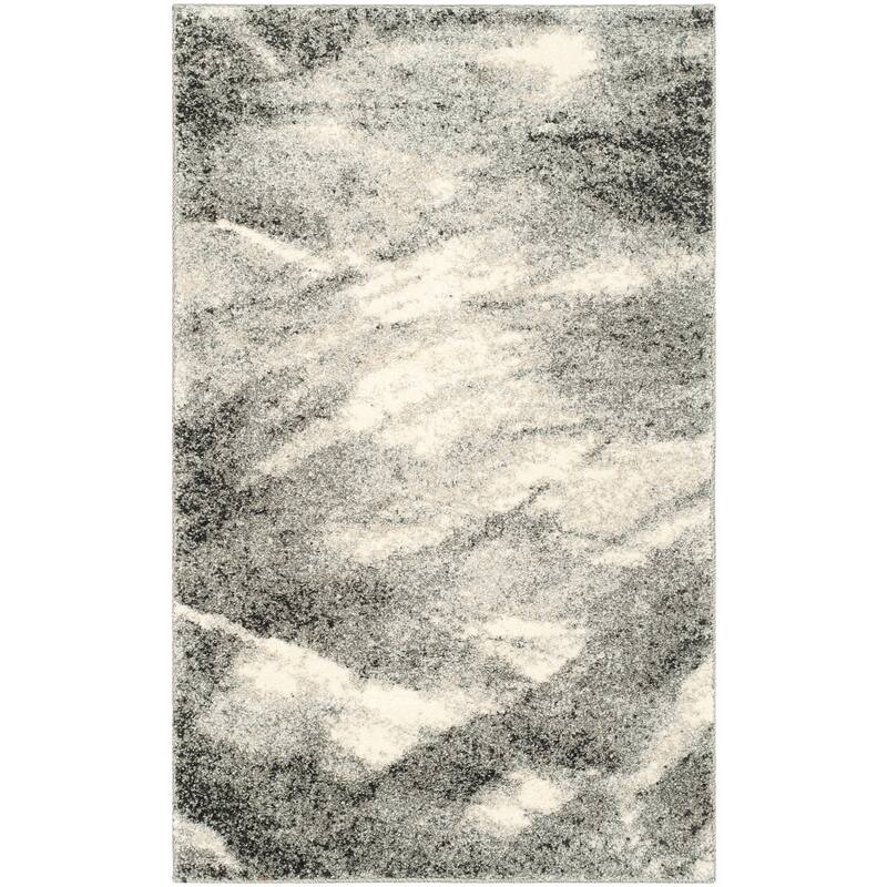 SAFAVIEH Retro Nurcan Modern Abstract Rug - 2'6" x 4' - Grey/Ivory