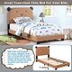 preview thumbnail 16 of 18, Sheep Design Upholstered Twin Size Platform Bed for Kids, with Slatted Bed Base, Stability and Sturdiness