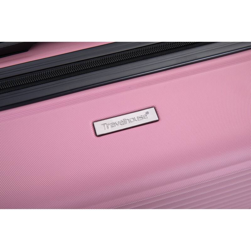 3 Piece ABS Hardside Luggage Sets Spinner Wheels Suitcase with Two Hooks and TSA Lock & Telescoping Handle