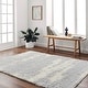 preview thumbnail 1 of 11, Auston Shag Area Rug 7' 9" x 9' 6" - Gray/Cream - Rectangle