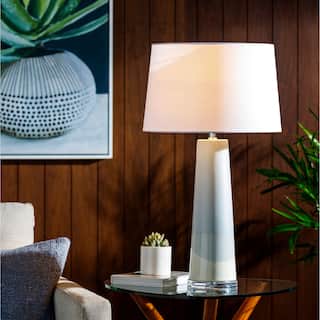 Varina Pale Blue Ceramic Table Lamp