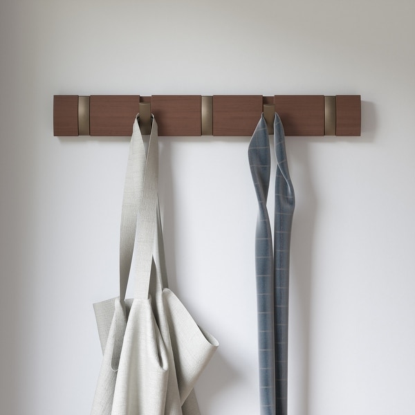 Flip wall best sale mounted coat rack
