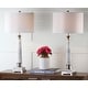 preview thumbnail 1 of 7, SAFAVIEH Lighting 30-inch Colleen Table Lamp (Set of 2) - 15"x15"x31"