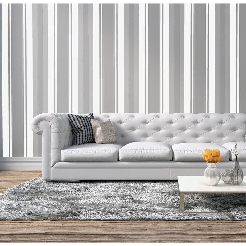 Arthouse Palazzo Silver Stripe Wallpaper