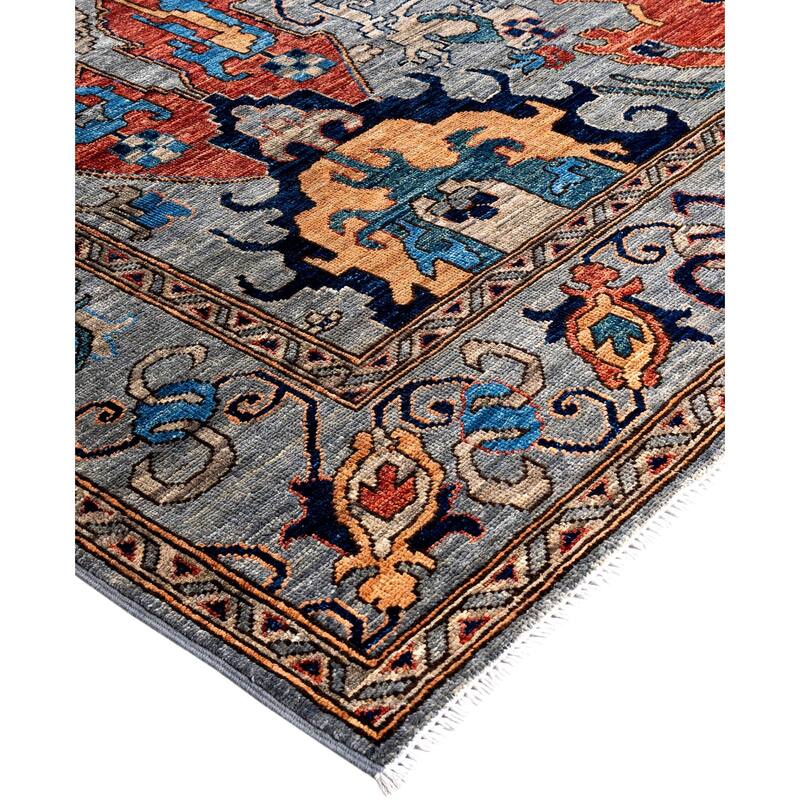 Serapi One-of-a-Kind Hand-Knotted Area Rug - Gray - 8' 2" x 9' 10"