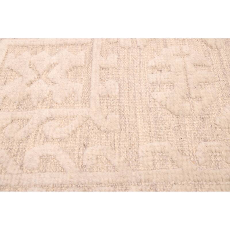 ECARPETGALLERY Hand-knotted Looma Beige, Cream Wool Rug - 8'1 x 9'10