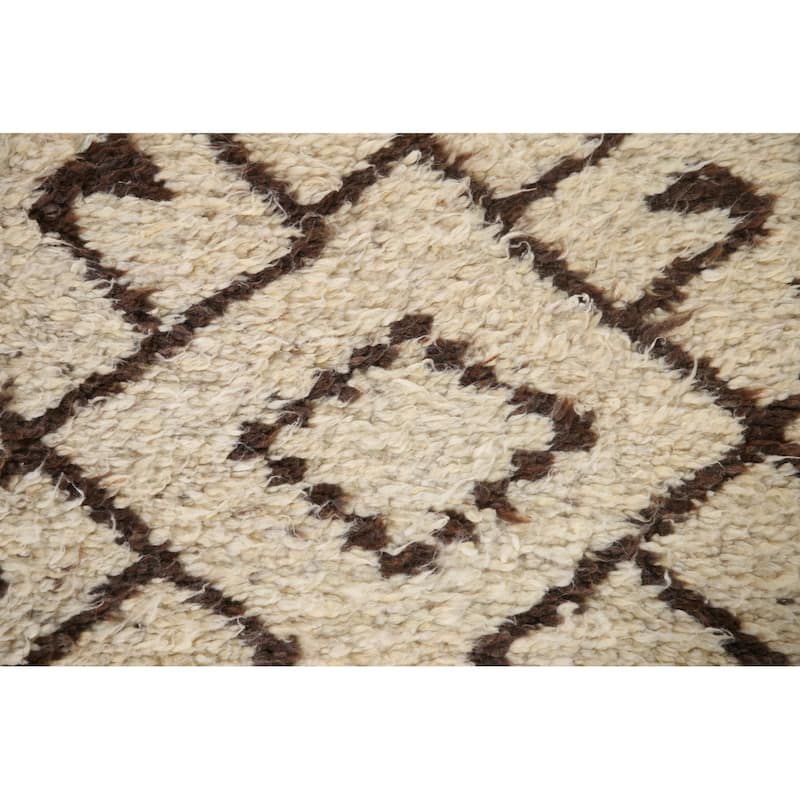 Natural Dye Anatolian Turkish Runner Rug Hand-knotted Wool Carpet - 3'4"x 12'3"