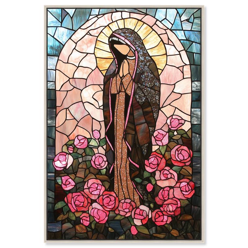 Glass Rosarium Guardian Canvas by Art Remedy - Silver - 16" x 24"