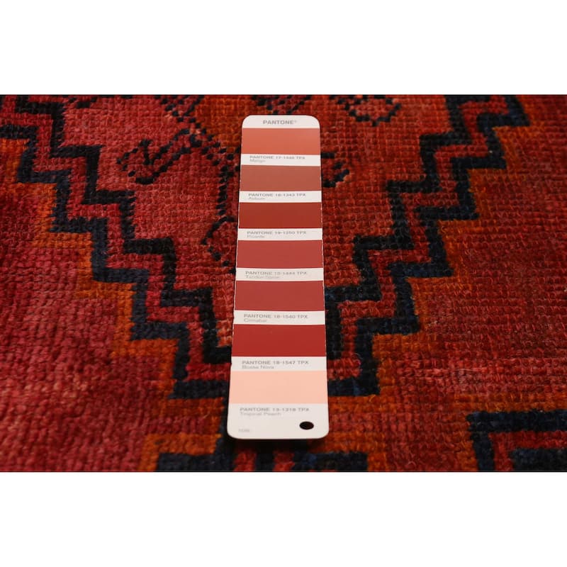 ECARPETGALLERY Hand-knotted Andelz Red Wool Rug - 4'7 x 8'1