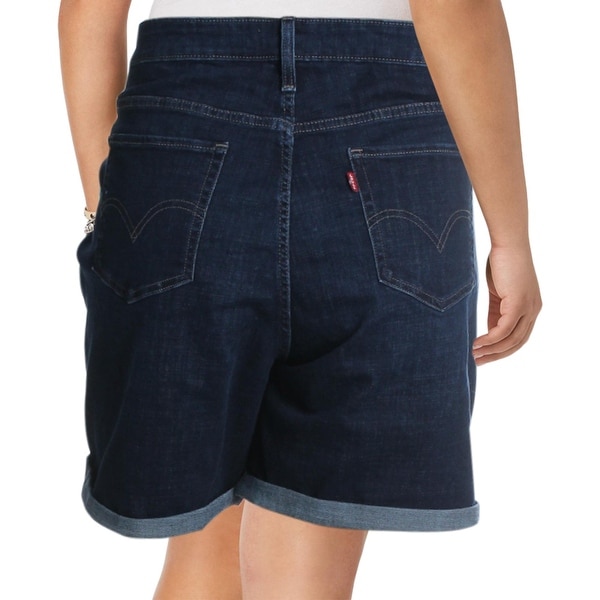 levi's cuffed denim shorts