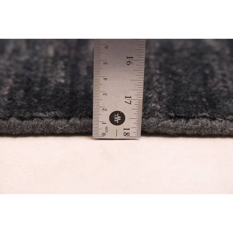 ECARPETGALLERY Hand-knotted Pak Finest Gabbeh Dark Navy Wool Rug - 4'1 x 5'11