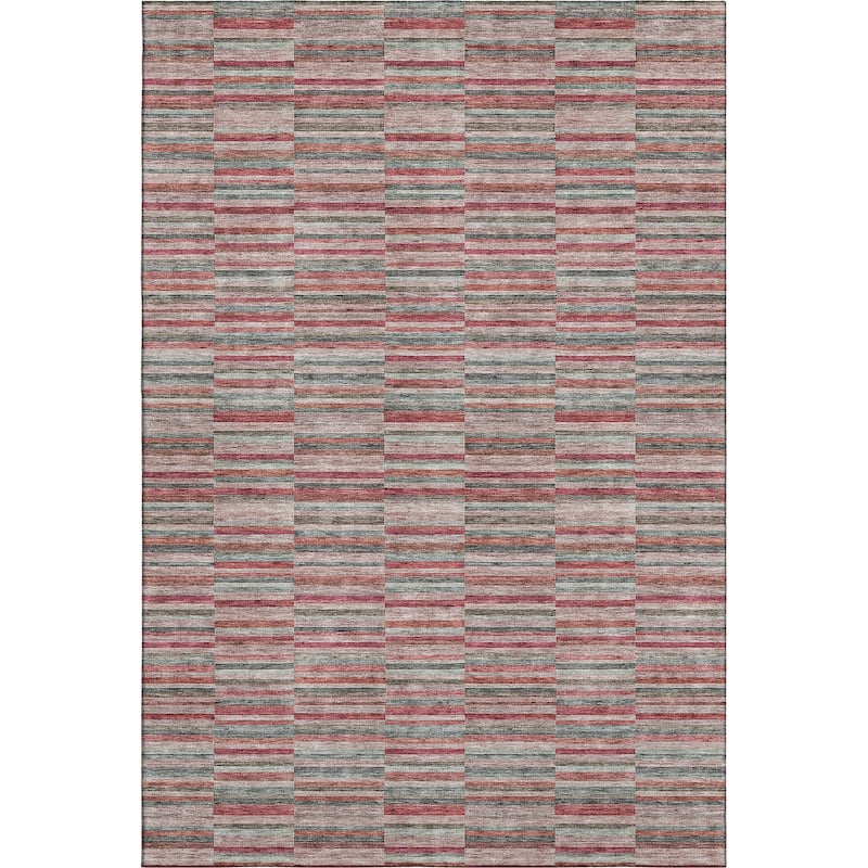 Premium Washable Super Soft Geo Stripe Mayfield Rug