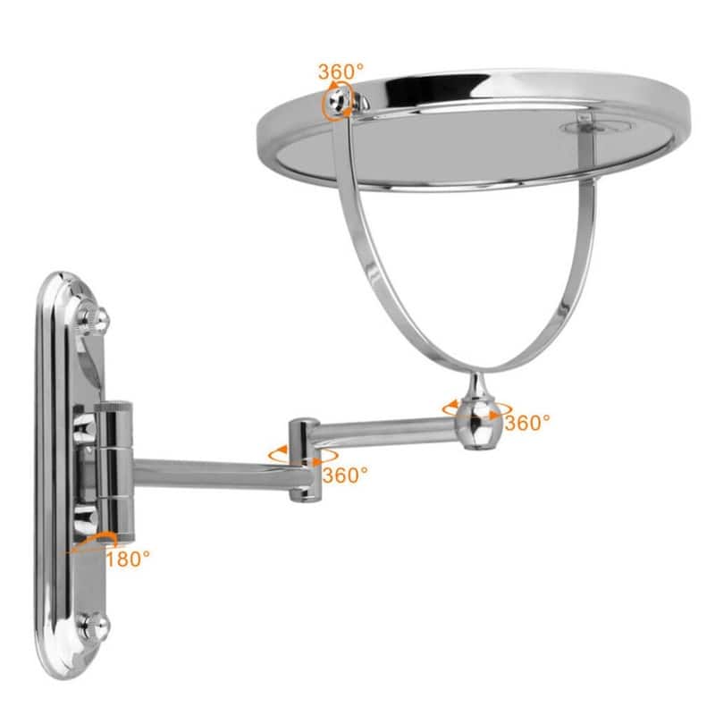 10X Magnifying Bathroom Shaving Makeup Mirror Wall Mounted Shaving Bathroom
