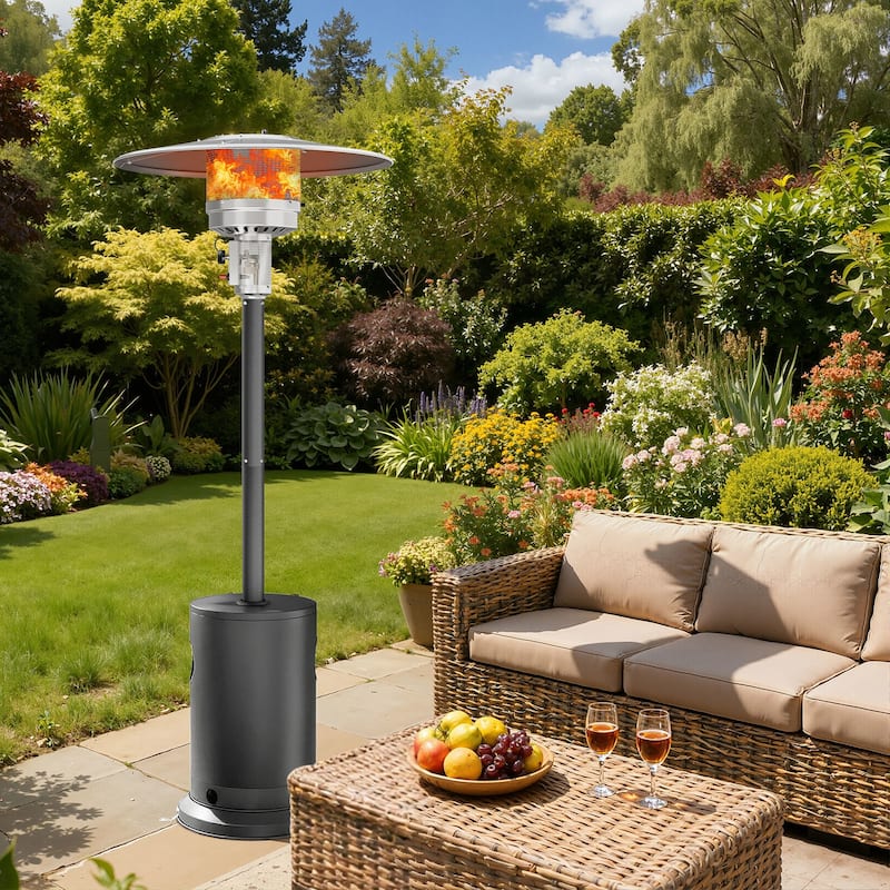 Upgraded 50,000 BTU Stainless Steel Propane Gas Outdoor Patio Heater
