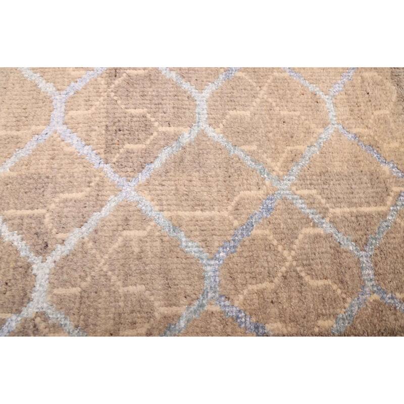 ECARPETGALLERY Hand-knotted Tangier Taupe Silk, Wool Rug - 5'3 x 7'11