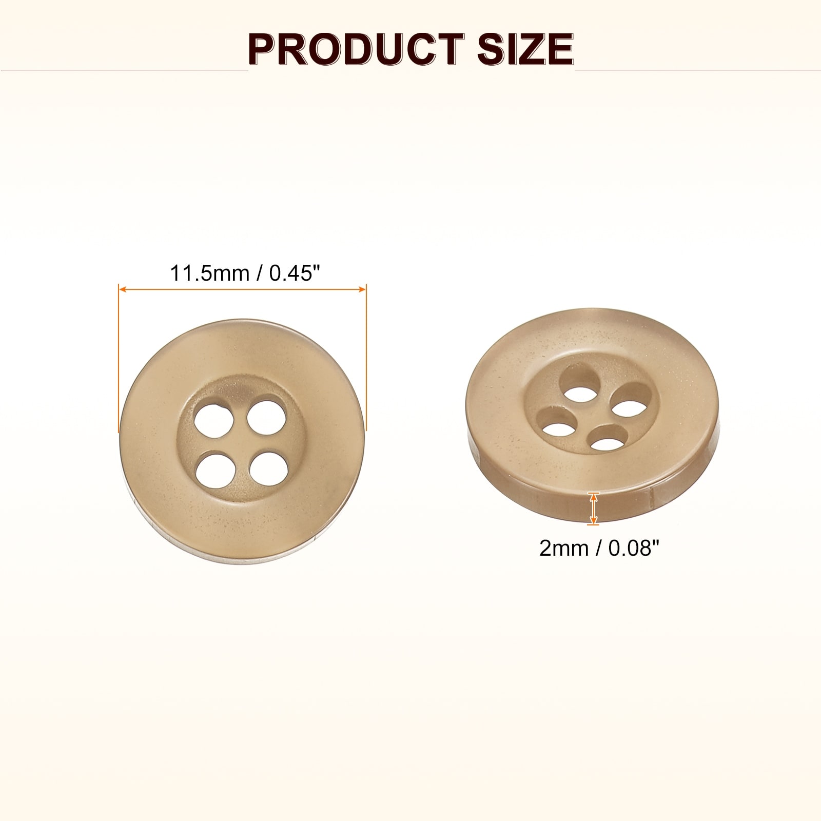 Sewing Buttons 4 Holes Resin Round Craft Replacement Buttons for Clothing DIY Crafts Decoration