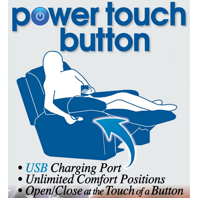 Victor Italian Leather Match Recliner