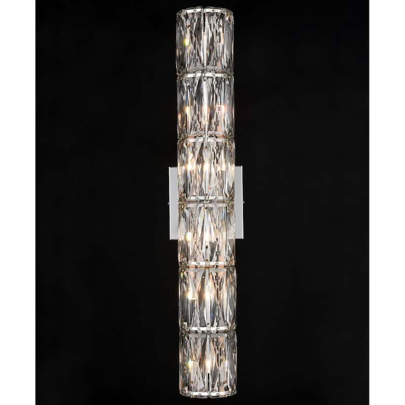 Burgas Wall Sconce Modern 6-Light Crystal Light Bathroom Wall Lighting