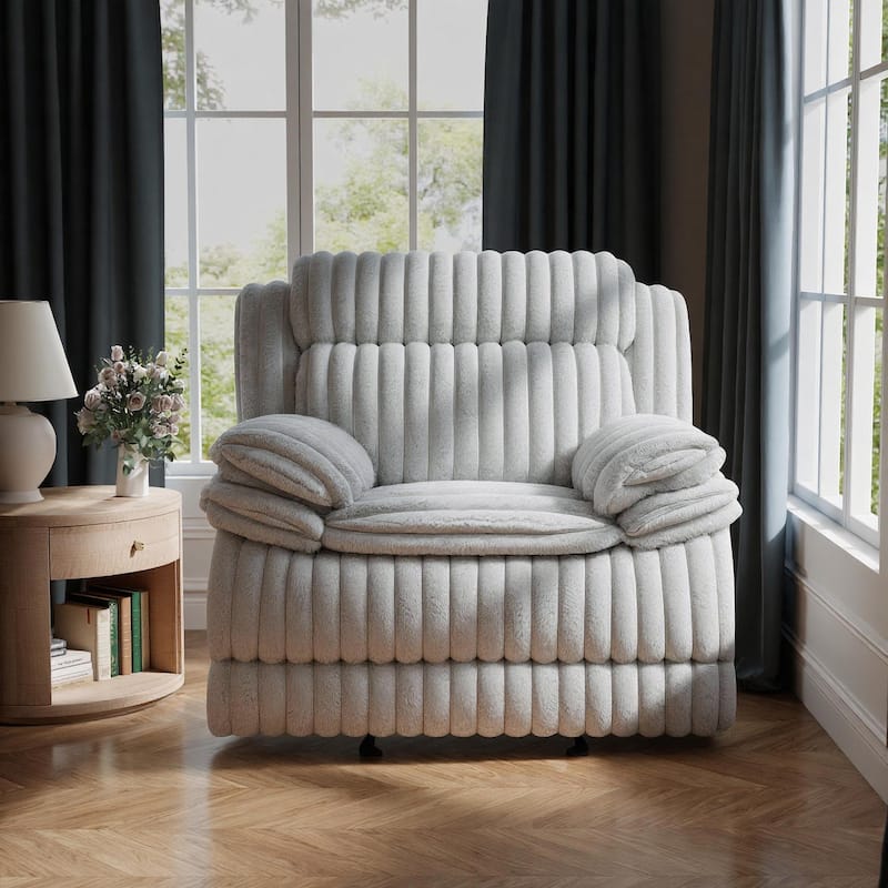 Roundhill Furniture Ardello Manual Recliner with Wide-Wale Corduroy Upholstery