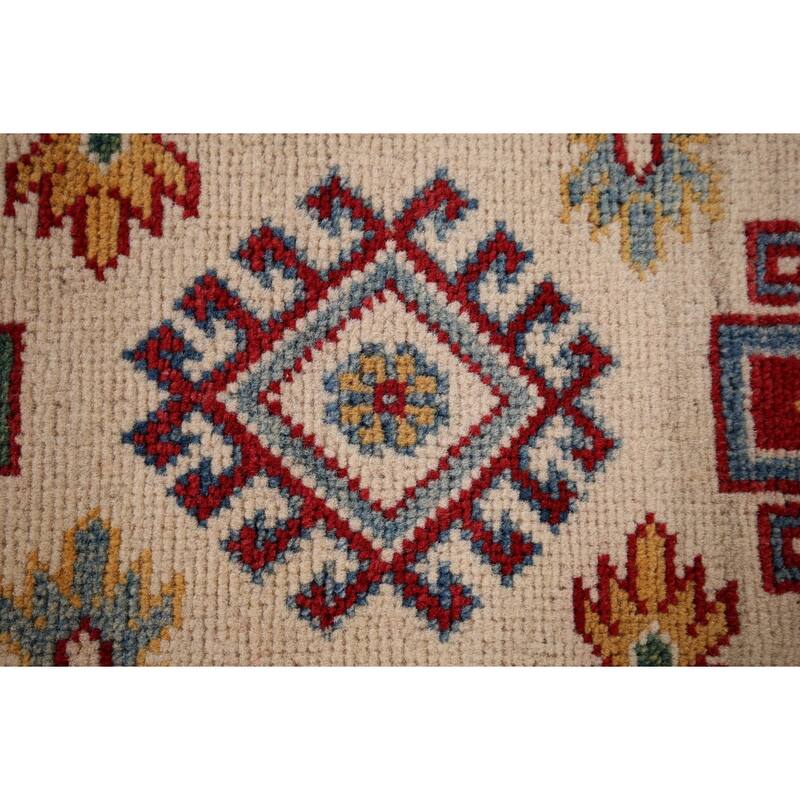 Red Kazak Area Rug Bedroom Hand-Knotted Wool Carpet - 6'7" x 9'9"
