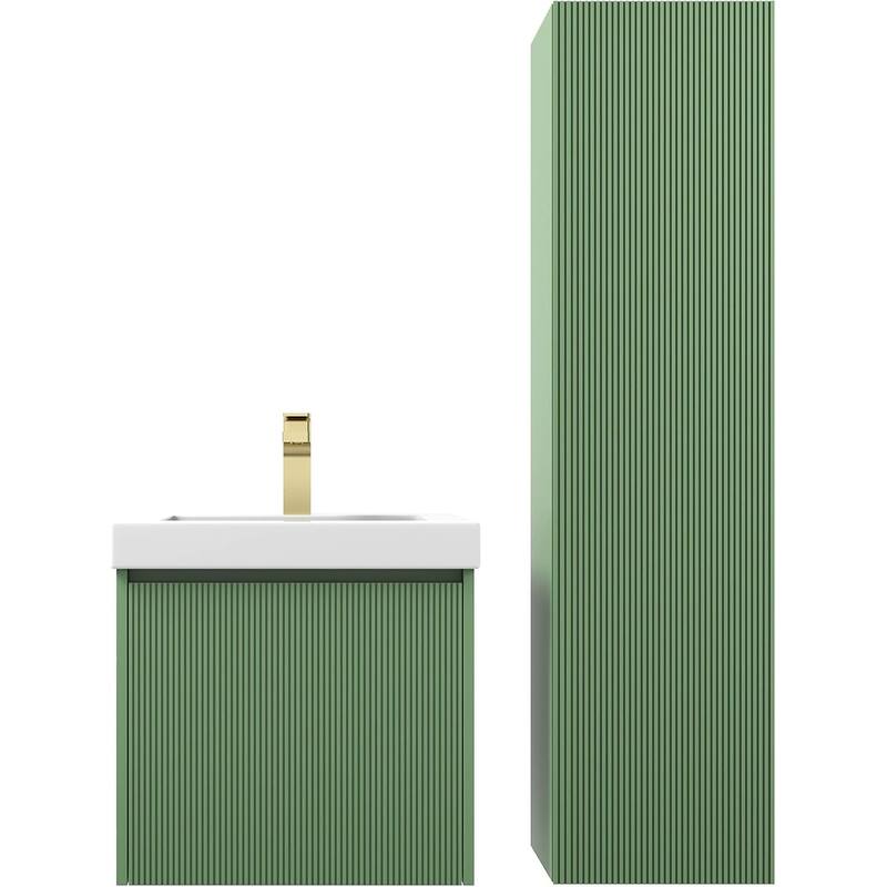 Blossom Positano 20" Floating Vanity with Sink & Side Cabinet