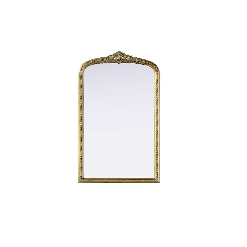 Isabeau Vintage Rectangular Resin Mirror - 22"x36" - Antique Brass